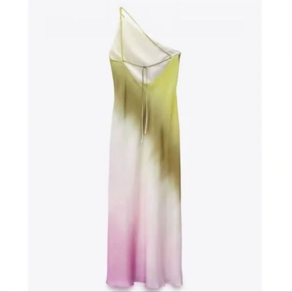 ZARA TIE DYE ASYMMETRIC DRESS - Picture 7 of 16